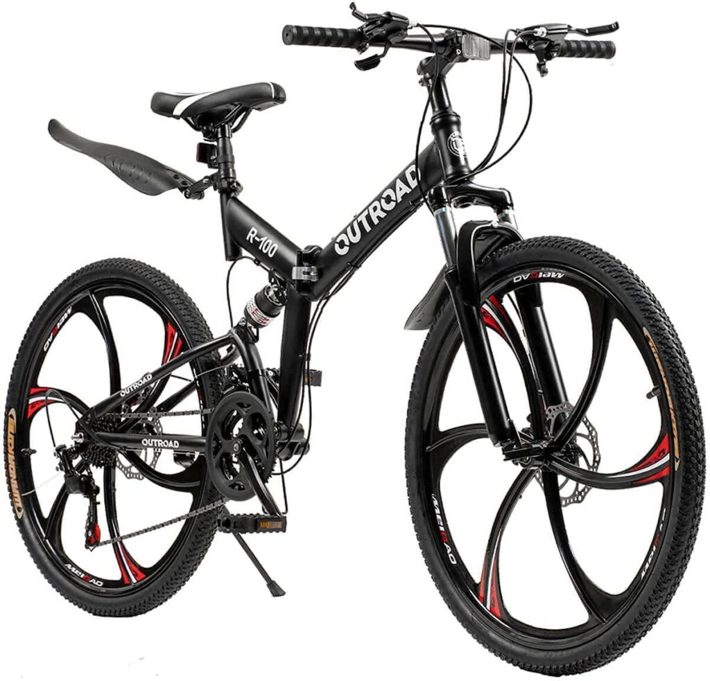 Outroad Mountain Folding Bike 6 Spore 21 Speed 26 inch Wheel Singapore