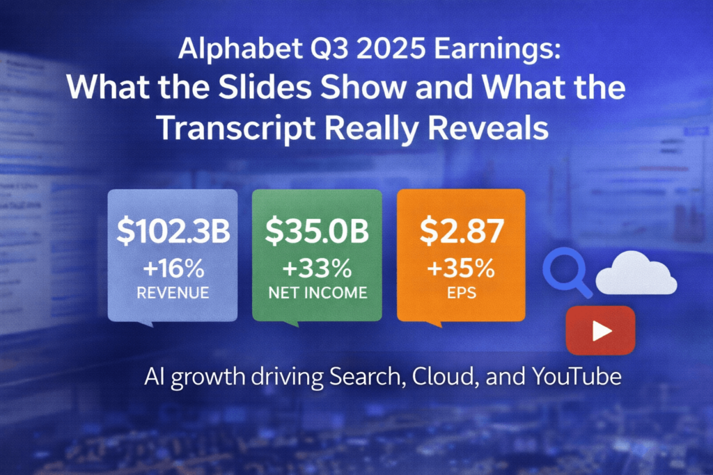 Alphabet Q3 2025 Earnings: What the Slides Miss and the Transcript Reveals About AI Growth