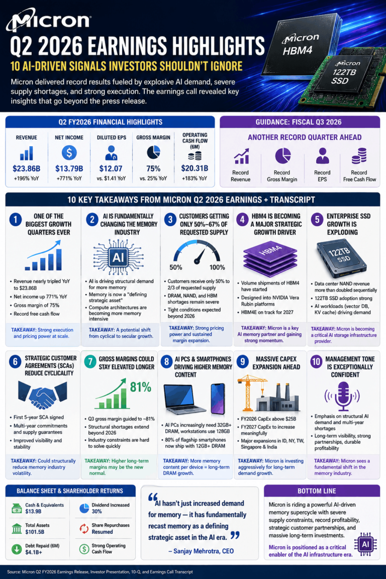 Micron Q2 2026 Earnings Highlights and AI Analysis